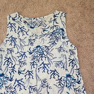 Sunny Oceans Resortwear 2 Piece Coverup & Dress Set  White Coral Tropical Beach